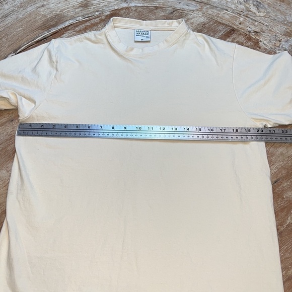 MAISON ARTICLE Unisex T-Shirt, Cream, Size M - Picture 2 of 5
